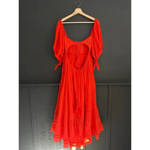 Free People Let's Be Friends Midi Dress